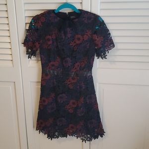 Topshop floral lace dress